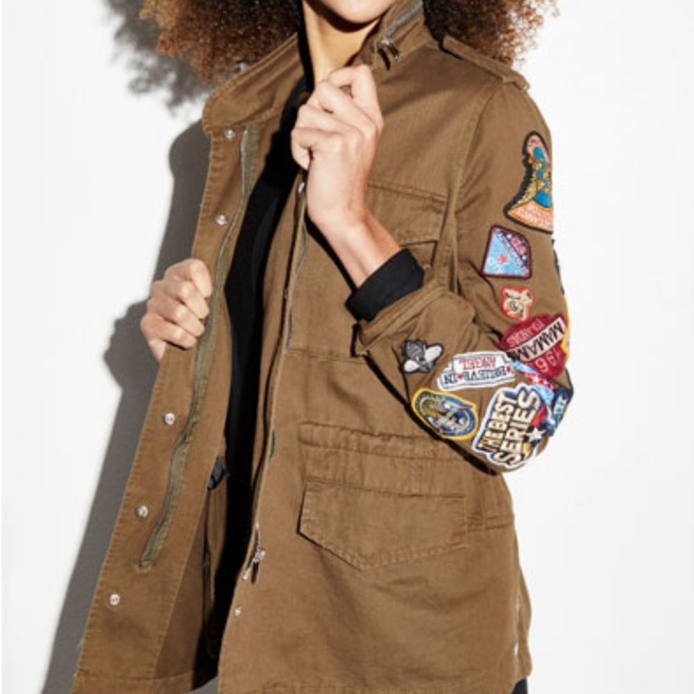 NEW! Patchwork Cargo Jacket - Picture 1 of 5